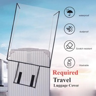 B2U Luggage Cover Protector Transparent PVC Usable Travel Suitcase Protector