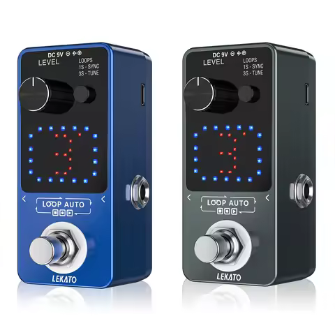 Lekato Mini Guitar Effect Pedal Guitarra Tuner Looper Pedal Electric Guitar Looper Loop Record 3 Wav