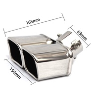 【No-profit】 63/76MM Car Exhaust Muffler Tip Nozzle Single/Double Exhaust Muffler Outlet Stainless St