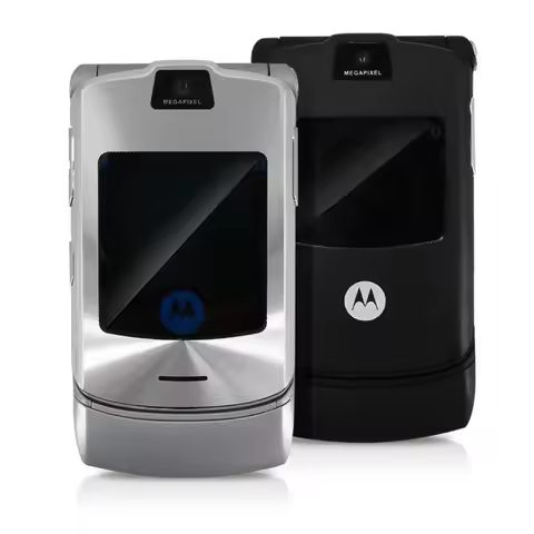 Motorola V3 GSM2G non-smart phone flip phone mobile elderly phone elderly flip phone spare button ph