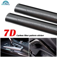 OPENMALL Universal Car Interior Moulding Sticker PU Leather Gap Filler 7D Carbon Fiber DIY Braid Tri