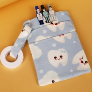 Nurse Large Capacity Cartoon Print Medical Doctor Front Pen Bag Leak-Proof Ink Pen Cover Medical Pen