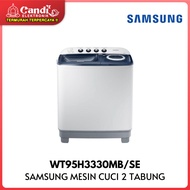 SAMSUNG MESIN CUCI 2 TABUNG WT95H3330MB/SE 9.5 Kg EZ Wash Tray