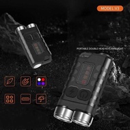 GANTUNGAN Mini Portable LED Flashlight Keychain Rechargeable 900 Lumens BORUiT V3