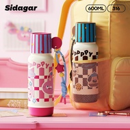 Sidagar 316L stainless steel kid's tumbler with straw tumbler tahan sejuk water bottle thermos bottl