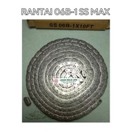 ROLLER CHAIN RS 06-1 STAINLESS STEEL MAX RS 06 SINGLE SS BRAND MAX 06B-1 SS MAX