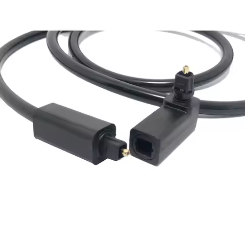 90 grad M/F Digital Optical Audio Kabel Adapter Männlich zu Weiblich Rechten Winkel 360 Dreht für To