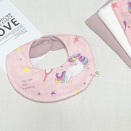 Toy mama文創 現貨雙面100%純棉兜兜  八層紗極柔軟皺皺紗圍兜兜