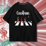 【S-5XL】 Red Swan Liverpool Four-Person T-Shirt Salah 1-Sleeved Cotton For Men And Women.