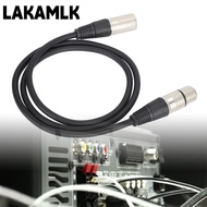 LAKAMLK Balanced Audio Cable, 1m/3.3ft 3Pin XLR Male to 3Pin XLR Female Microphone Cable, Profession