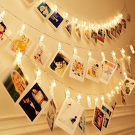 Led Strip Lights Hanging Photo Wire 20 Leds 3m Flashing 2 Modes. Use AA V Battery USB Head