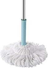 Microfiber Twist Mop Hand Release Washing Mop Floor Cleaning Dust Mops，Household Stainless Steel Lazy Mop (Color : Blue) Commemoration Day Better life