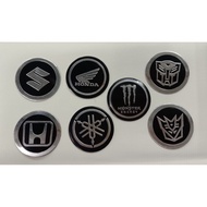 Logo circle sticker for motorcycle