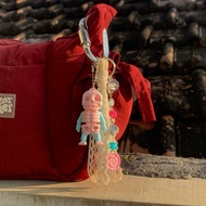 GANTUNGAN KEYCHAIN SKULL | Skull key chain | BAGCHARM Lemongrass | BY HOLABEADS.CO