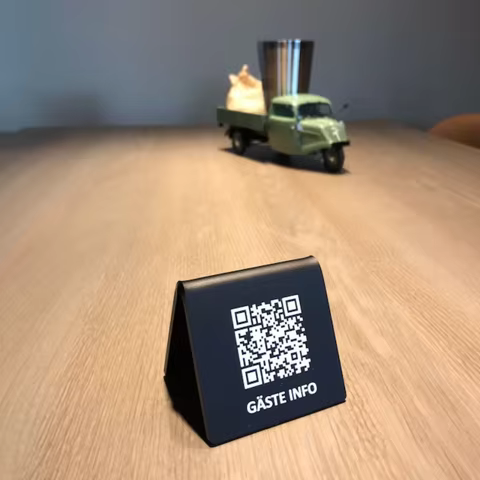 Customized Acrylic QR Menu stands,Qr Code sign,Connect WiFi QR,Free Standing Price Display,Table top