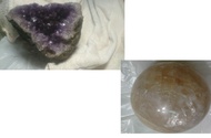 烏拉圭紫水晶洞 paraguay amethyst cave + 方解石水精球 calcite crystal ball