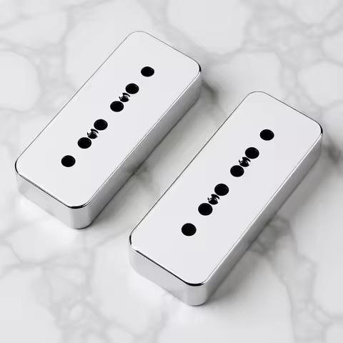P90 Soapbar Pickup Cover 50Mm Pole Spacing Non-Plated Nickel-Silver For Guitar Bass Neck Bridge Pick