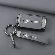 Leather Key Cover Case for Mazda 2 3 6 CX30 CX5 CX8/9 Keyless Remote Protection CX-5 CX-8 Car Key Co