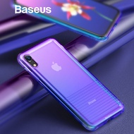 Baseus Gradient Soft Siicone Case For iPhone Xs Xs Max XR 18 Full Body Protective Back Phone Cover F