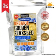 MH FOOD Ireland Premium Superfood Organic Golden Flaxseed Cold Milled Powder 400g