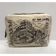 OLD TOWN CENTRAL POUCH CREAM COLOR CANVAS MATERIAL SIZE 20x5x16.5 cm (LxWxH)