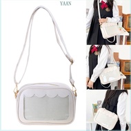 YAAN Japanese Style Ita Bag Crossbody Purse Cute Pin Display Bag for School Travel