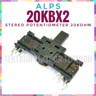 ALPS 20KBX2 Potentiometer Geser 20Kohm 20 K potensio potentio asli ORI