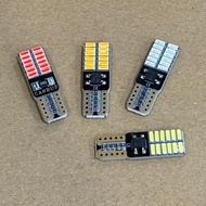 【1PCS】 T10 LED BULB MOTORCYCLE 194 W5W 24SMD 4014 CHIPSETS LED REPLACEMENT BULB FOR MOTORCYCLE UNIVE