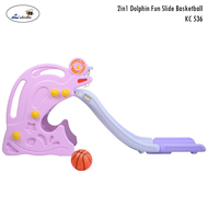 Prosotan/mainan /Labeille KC 536 2in1 Dolphin Perosotan Ring Bola Basket / Perosotan Anak KC536