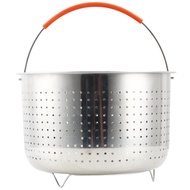 【TikTok】#304Stainless Steel Rice Cooker Pressure Cooker Rice Cooker Liner Kitchen Drain Basket Sugar Steamer Frying Bask