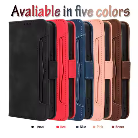 For Sony Xperia 1 VIII Case Cover Premium Leather Flip Multi-card slot Cover For Sony Xperia 1 VIII 