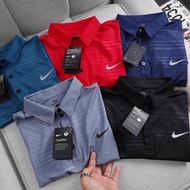 NIKE Collar Sportwear Polyester Polo Golf Shirt short sleeve Collar Men jersey Lelaki Lengan Pendek Berkolar Jersi
