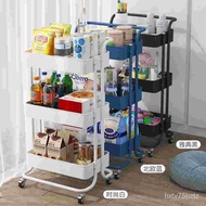 Trolley Movable Storage Rack Bedroom Snack Multi-Layer Bedside Kitchen Narrow Gap Rack Storage Rack Trolley