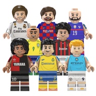 Messi Ronaldo Benzema Ramos Kaka Haaland World Football Star Player Cup Collection Mini Building Blo