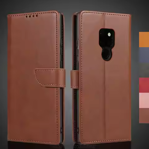 Pu Leather Wallet Flip Case for Huawei Ascend Mate 20X / Mate 20X 5G Retro Cover Protective Holster 