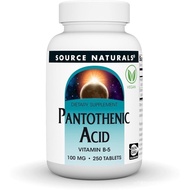 Naturals Pantothenic Acid, Vitamin B-5, Dietary Supplement - 100 mg - 250 Tablets