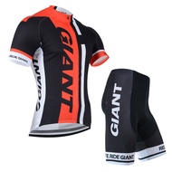 GIANT short Sleeved Set Bicycle Cycling Jersey Quick Dry Breathable Bike Shirt Riding Apparel