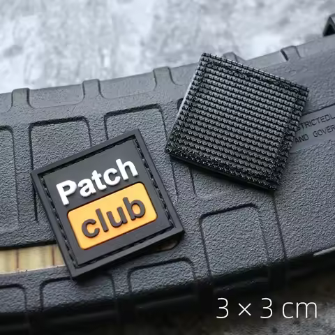 PVC Rubber Patch Club Morale Badge on Backpack Hook and Loop Fastener 511Stereo Emblem Functional Pa