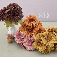 Dahlia 7 Virtual Leaves Artificial Flowers