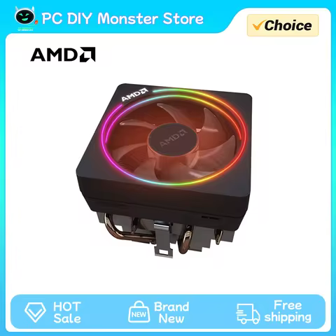 Brand New AMD Ryzen Wraith Prism RGB Cooler 12V RGB Cooler 3500 RPM for Socket AM4/AM5 Support 95W A