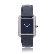 Cartier Special Edition Tank Must Blue "Cordes de Marseille" Large Reference WSTA0055, a stainless steel quartz wristwatch