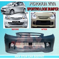PERODUA VIVA SPORTIVO LOOK FRONT BUMPER WITH LAMP (SPORTIVO) BUMPER DEPAN FOR VIVA BUMPER CAR BODYKI