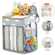 Baby Bed Storage Organizer Crib Hanging Storage Bag Caddy Organizer For Newborn Essentials Bedding Set Diaper Storage Bag