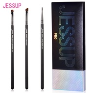Bộ 3 Cọ Kẻ Mắt Jessup T346 – Đầu Mảnh/Xéo/Thẳng Kẻ Eyeliner Chuẩn Xác Dùng Cho Gel & Liquid Màu Đen