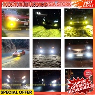 3 Colour LED Headlight Foglamp Bulb Sport Light Tri Lamp Tone Speed Cob Car Motor Hi Low Fan H1 H3 H