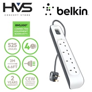 Belkin 4-outlet Surge Protector Power Extension Socket (2m)