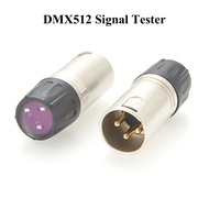 DMX512 Signal Tester XLR 3Pin DMX512 Cable Tester DMX Signal Line Fault Test Tool for Stage Lighting