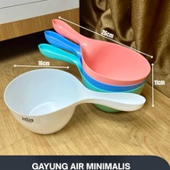 MINIMALIST Water Dipper - COMFORTABLE LIVING Pastel White Plastic Bathroom/ Ladle Color Dipper/ Bath