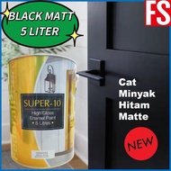 ( 5L ) MATT BLACK ( FEDERAL SUPER 10 ) Anti Rust & Corrosion Protection For Wood & Metal Fixtures. p