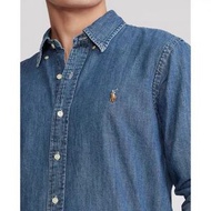 外國預訂 Polo Ralph Lauren刺繡logo 牛仔布長袖恤衫 Shirt